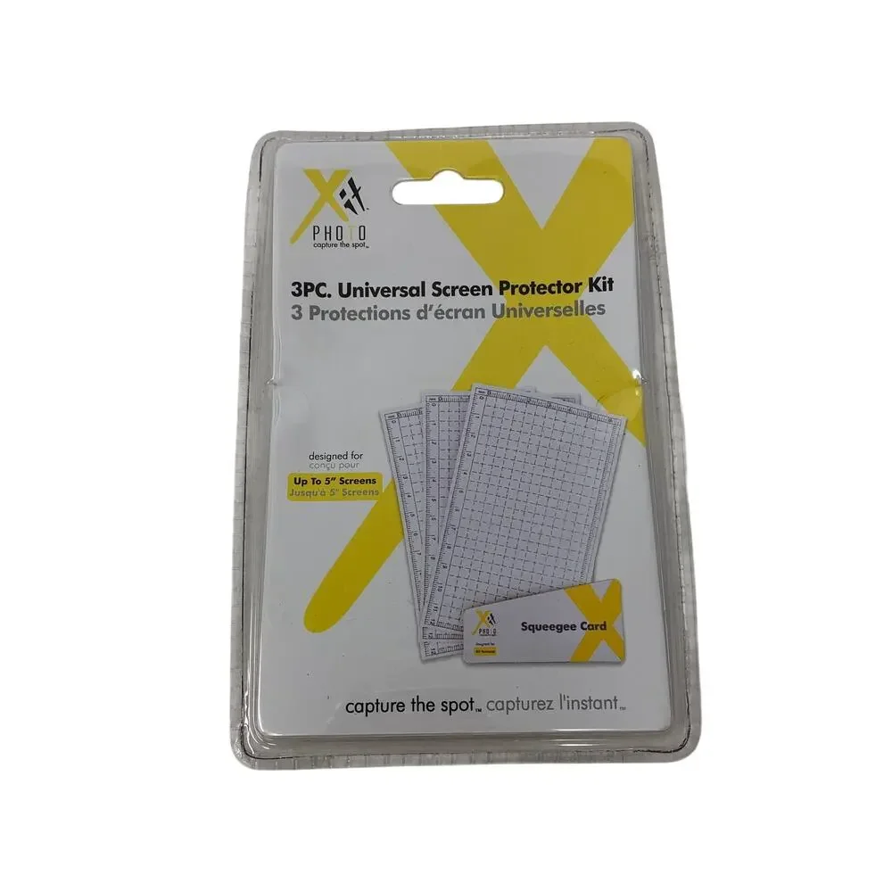 Xit Pro 3PC Universal Screen Protector Kit DSLR Camera LCD Protective Film New